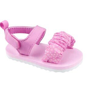 NWT Carter's Baby Girl Scrunch Strappy Pink Sandals